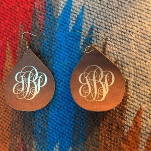 Custom Leather Earrings by E.K. Originals